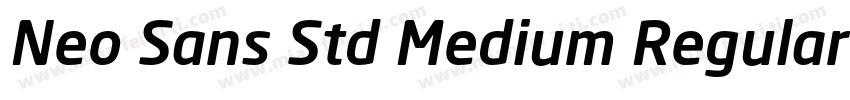 Neo Sans Std Medium Regular字体转换